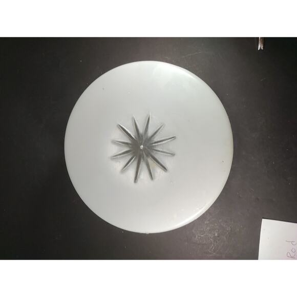 Vintage Light Shade Medallion Frosted Porch Hall Shade Fitter 6" Grapes Vine - Picture 6 of 8